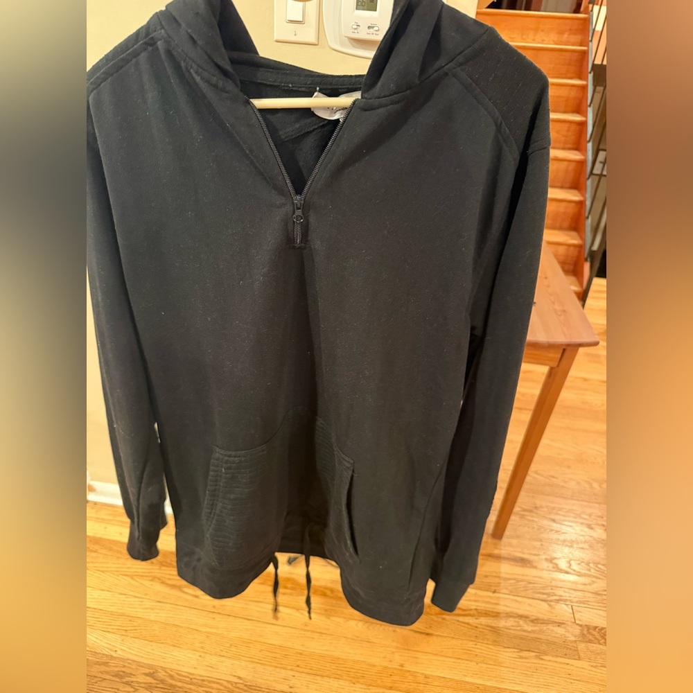 Truth Substance Common Sense Black Half-Zip Hoodie – Men’s M